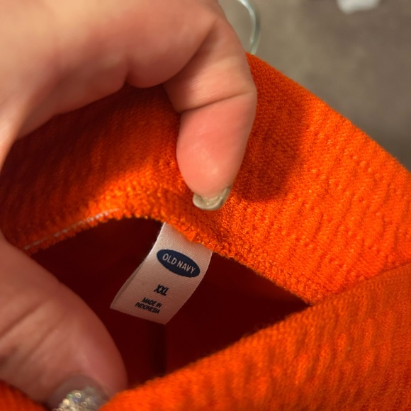 NWOT Old Navy Size XXL Orange Women's Hoodie and Shorts Set - Picture 3 of 8